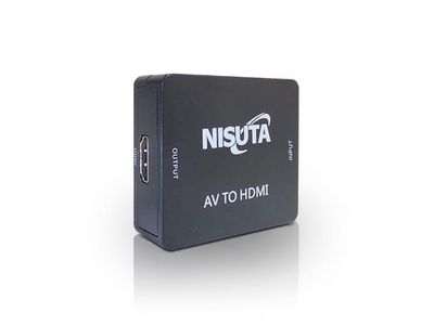 Conversor de dispositivo RCA a monitor HDMI Nisuta NSCORCHD2 Negro