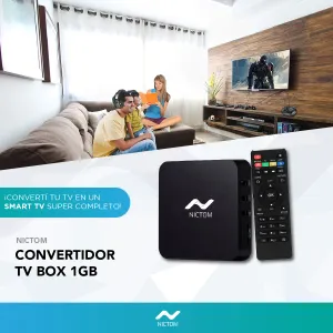 Convertidor Smart TV Nictom 2GB RAM + Teclado Inalámbrico