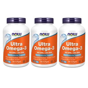 Aceite de pescado Ultra Omega 3 de Supplement Now Foods 540 cápsulas blandas