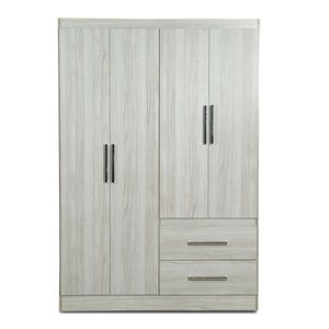 Placard Ropero Moderno 4 puertas Reforzado Marfil Maximo