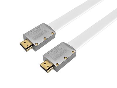 Cable HDMI 1.8M Plano 1.4v Nisuta NSCAHDMI2MBL Blanco