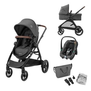 Cochecito Zelia S Trio 3 en 1 Dark Grey Maxi Cosi