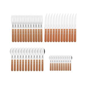 Set Kit Cubiertos Tramontina X48 Cuchillo Tenedor Cucharas