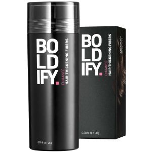 Hair Fibers Boldify Fill para cabello fino y fino, 28 g, castaño medio