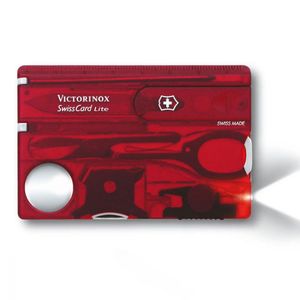 Tarjeta Victorinox Swisscard 13 usos tijera pinza led lupa REGLA