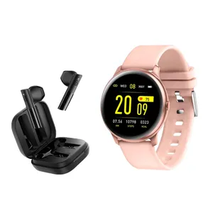 Smartwatch Reloj Presion Kw19 Rosa Auriculares 20hs Haylou Gt 6