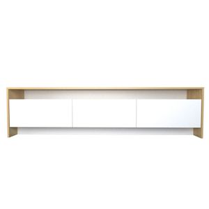 Rack Mesa para Tv de Apoyo Led 180 Cm Bahiut Moderno Melamina 3 Puertastas