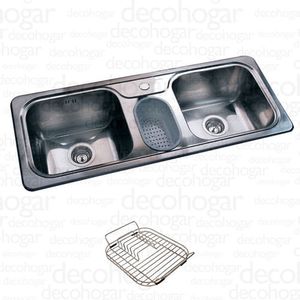 Bacha cocina Johnson Hydra J107A + secaplatos E3