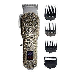 Maquina Cortadora De Pelo Barba Inalámbrica Visor De Carga Dorada Oryx DL-1766