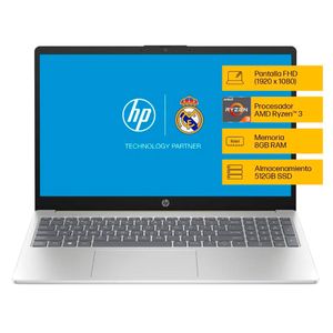 Notebook HP 15,6” AMD Ryzen 3 8GB 512GB SSD 15-FC0075LA