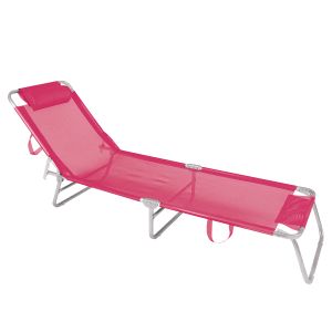 Reposera Playa Pileta Cama Reclinable Aluminio Reforzada MOR
