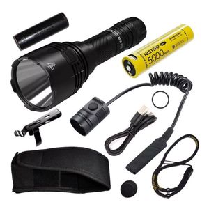 Linterna Táctica Nitecore 1000 Lm + Batería Y Control Remoto Encendido Apagado