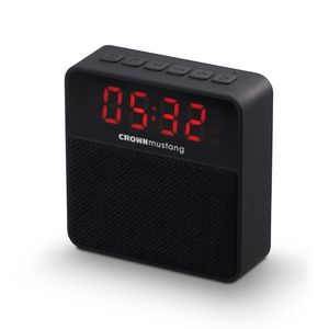 Radio Reloj Despertador Wake BT Crown Mustang Parlante Digital