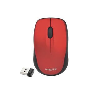 Mouse Mini Inalámbrico USB 1600DPI Nisuta NSMOW37R Rojo