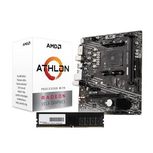 Kit Actualizacion Amd Athlon 3000g + Msi A520m-a Pro + 8gb Ddr4 3200