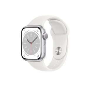 Apple Watch Serie 8 Gps 41mm M/l Caja Plata Sport Band White $439.53013 $382.200 Llega en 48hs