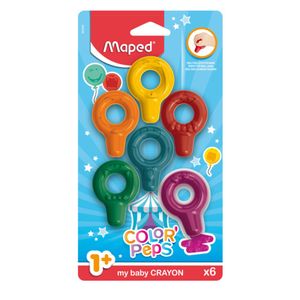 Crayones Maped Baby Crayons Colorpeps Blister X 6 Uni