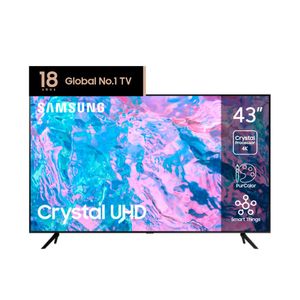 Smart TV 4K UHD Samsung 43" UN43CU7000GCFV