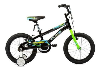 Bicicleta Infantil Olmo Bold R16 Color Negro/verde