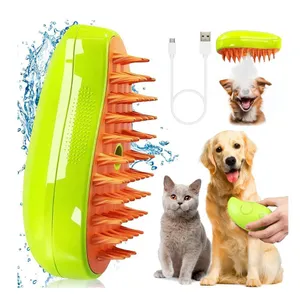 Cepillo de vapor macotas peine gatos perros masajeador color multicolor - 0