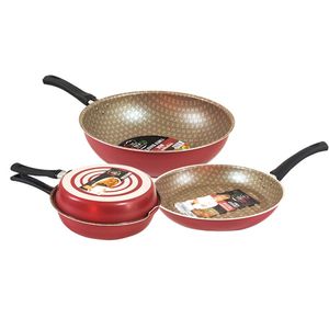 Set Jovifel Rivoli Bifera-wok-sarten Doble Antiadherente