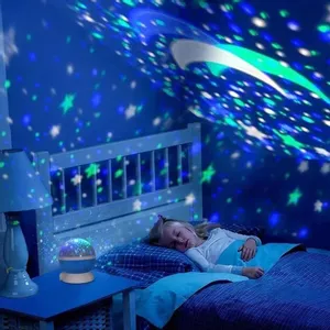 Proyector led de estrellas Gadgets and fun ideal para niños y bebés color  azul