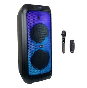 Parlante Xinua Bluetooth Karaoke Portatil 8''x2 Rgb Mic 3500w