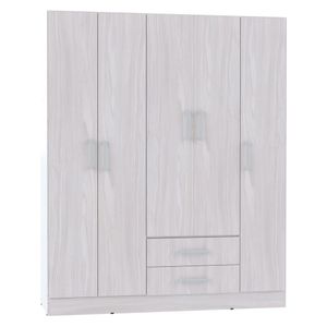 Placard Ropero Orlandi Línea Bahía 183x151cm - 5 puertas - 2 Cajones - Color Jacarandá