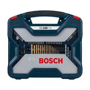 Set Maletín Bosch 100 Piezas Kit X-Line Mechas y Puntas Destornillador