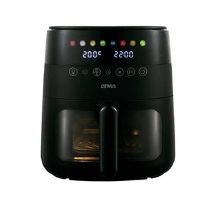Freidora de Aire Atma con Visor Negra 6 Litros
