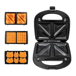 Sandwichera Eléctrica 3 en 1 Suono 3 Placas Intercambiables Wafles