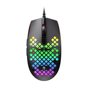 Mouse Gaming AKIRA Crown Mustang Retroiluminado RGB Negro