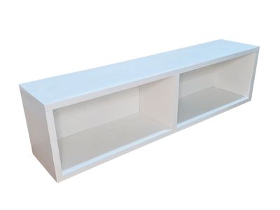 Mueble Flotante Rack TV con fondo blanco en Melamina