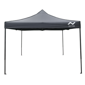 Gazebo 3x3 Plegable Impermeable Acero Nictom Gp02 Negro