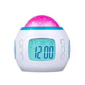 Reloj Despertador Y Luz De Noche Con Proyector De Estrellas Y Música Dinax DX-CLOCKST