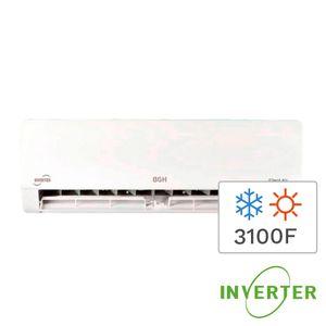 Aire Acondicionado Bgh Split Inverter Frio/calor 3100F 3650W Blanco BSI37WCNX