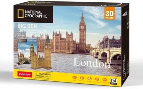 Cubic Fun Rompecabeza 3D National Geographic Big Ben Londres 94 Piezas