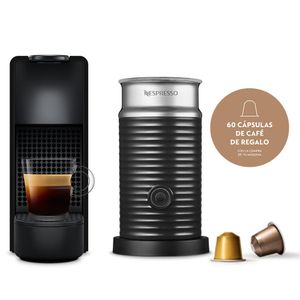 Nespresso Electro Cafetera Mini Essenza Blanco + Aeroccino A3KC30-AR-WHNE2