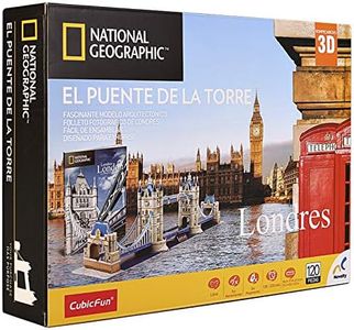 Cubic Fun Rompecabeza 3D National Geographic Puente de la Torre Londres 120 Piezas
