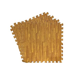 Piso de goma eva simil madera PGE-WOOD Rooby Alfombra encastrable clara