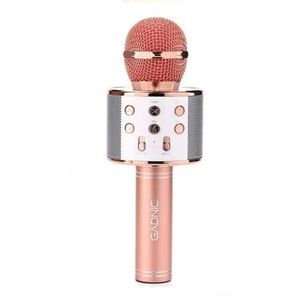 Micrófono Gadnic KM-01 Karaoke Inalámbrico Bluetooth c/ Efectos de Voz , Rosa Opaco Rose