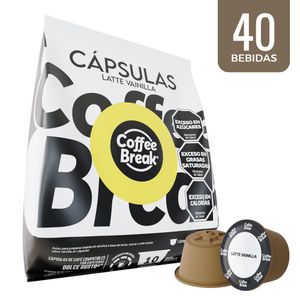 Pack 40 cápsulas de Latte Vainilla Coffee Break - Dolce Gusto compatibles