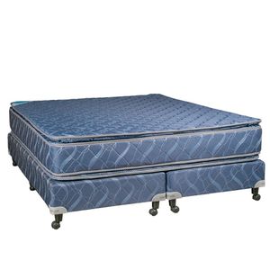 Conjunto Sommier y Colchon de Resorte Bonell Maxiking Espejo de Luna Super King 200x200x30cm Doble Pillow de Jackard Belga y Doble Marco Perimetral