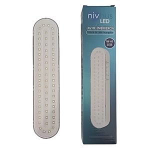 Luz de emergencia 60 leds recargable 15hs Nivhus 220v