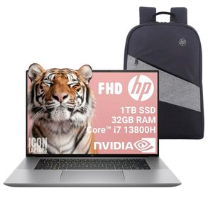 Notebook HP Core i7 13800H 32GB RAM 1TB SSD Nvidia RTX 4070 8GB 16"
