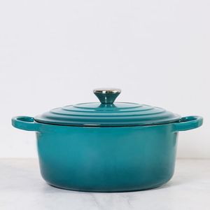 Cacerola Olla Con Asas 25cm Feuer Hierro Fundido Enlozado