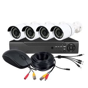 Kit Dvr Seguridad Vigilancia + 4 Camaras Hd Visión Nocturna Waggs