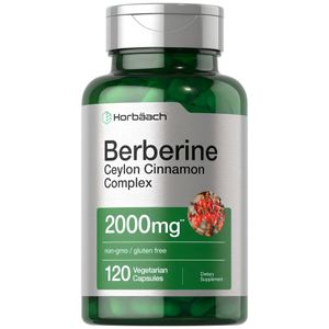 Suplemento Horbäach Berberine Plus Ceilán Canela 2000 mg