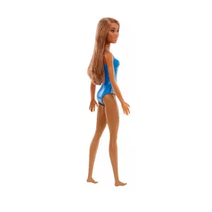 Barbie En Traje De Baño Celeste Con Flores Mattel
