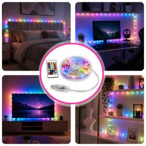 Tira Led Smart Bluetooth 10 Mts Control App Rgb Multicolor